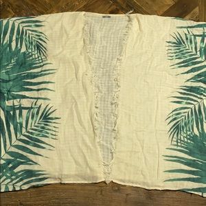 Aerie Kimono - Palm Leaves